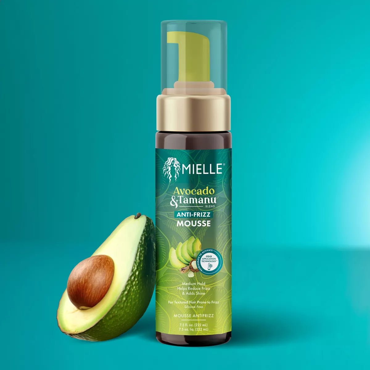 Mielle Organics Avocado & Tamanu Anti - Frizz Mousse - 7.5 fl oz - Beauty Exchange Beauty Supply