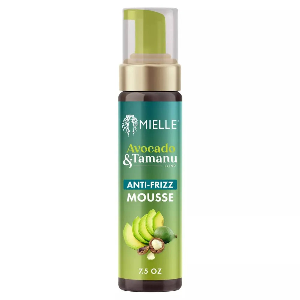 Mielle Organics Avocado & Tamanu Anti - Frizz Mousse - 7.5 fl oz - Beauty Exchange Beauty Supply