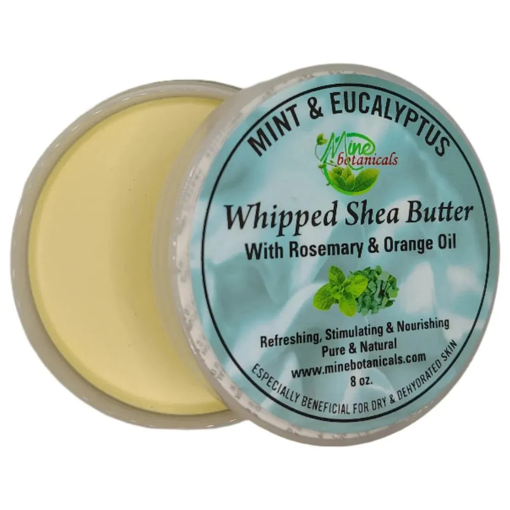 Mine Botanicals Whipped Shea Butter With Oatmeal & Vitamin-E - 8oz Daily Moisturizer