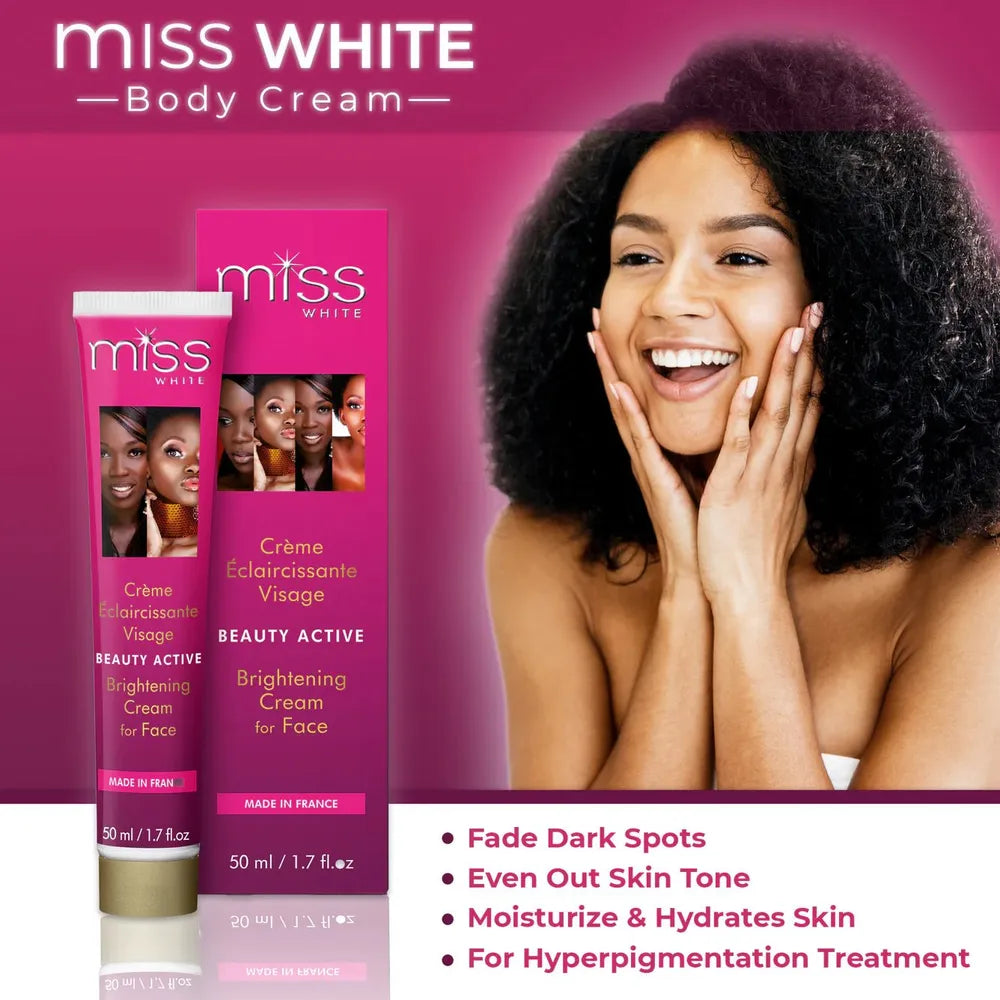 Miss White Beauty Active Brightening Cream – Spot Correcting & Glow - Enhancing Face Cream | 50ml - Beauty Exchange Beauty Supply