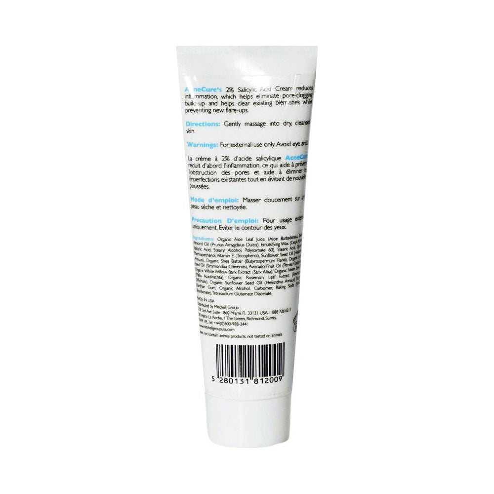 Mitchell Brands Omic+ AcneCure Salicylic Acid 2% Cream 1oz/30ml - Beauty Exchange Beauty Supply