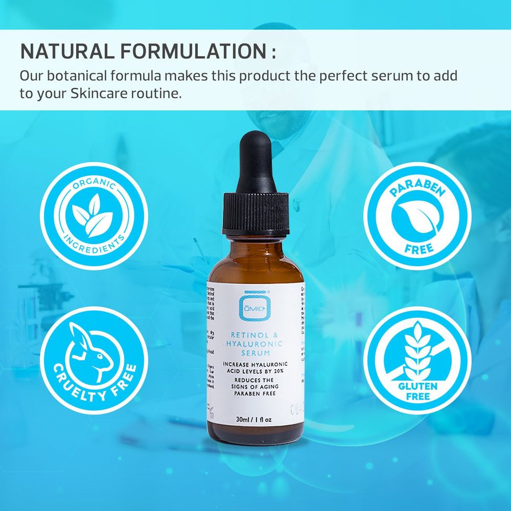Mitchell Brands Omic+ Retinol & Hyaluronic Serum 1oz