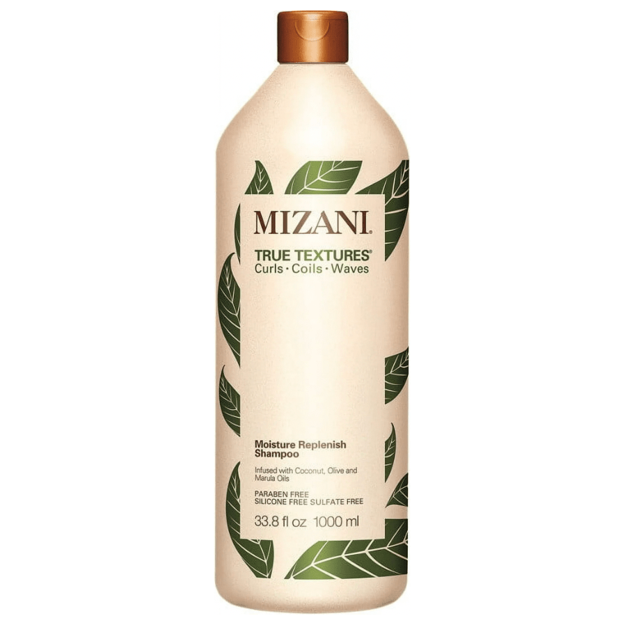 Mizani True Textures Moisture Replenish Shampoo – 33.8 fl oz | Professional Hydration for Curly & Natural Hair - Beauty Exchange Beauty Supply