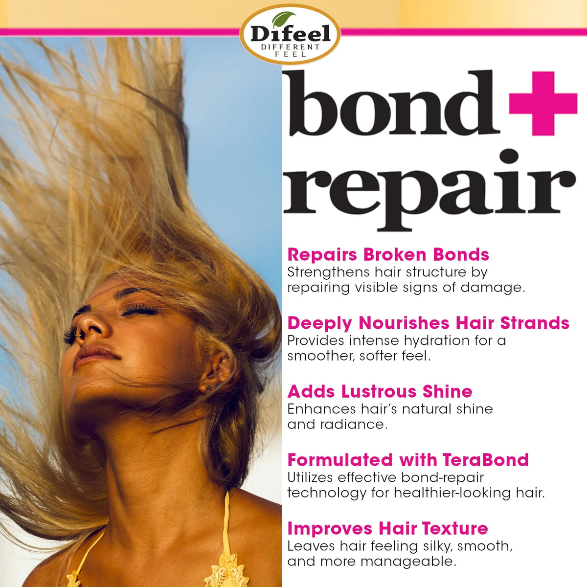 Difeel Bond & Repair Sulfate Free Conditioner – 33.8 oz
