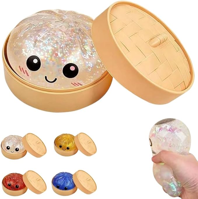 Mystery Steamed Bun Glittery Squishies Toy Stress Relief - Beauty Exchange Beauty Supply