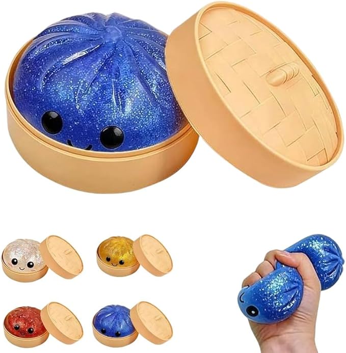 Mystery Steamed Bun Glittery Squishies Toy Stress Relief - Beauty Exchange Beauty Supply