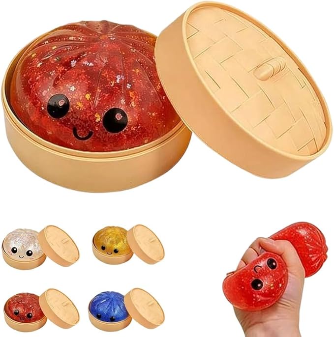 Mystery Steamed Bun Glittery Squishies Toy Stress Relief - Beauty Exchange Beauty Supply