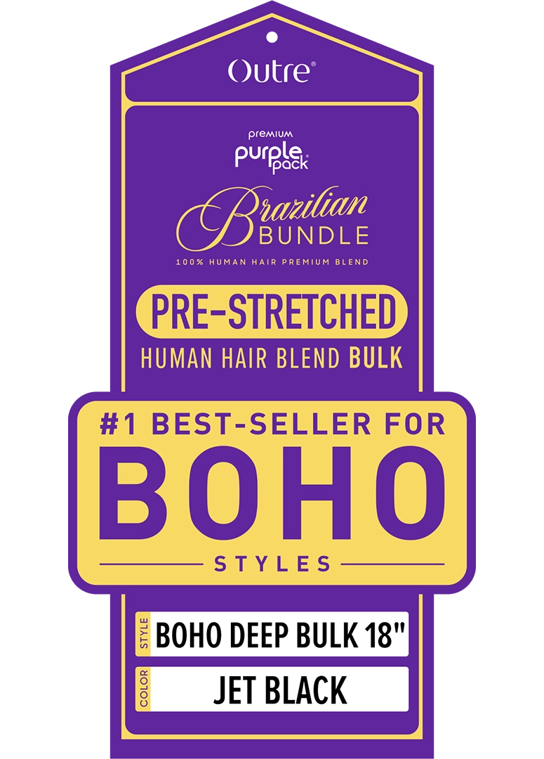 Outre Premium Purple Pack Pre-Stretched Boho Deep Bulk - 18"