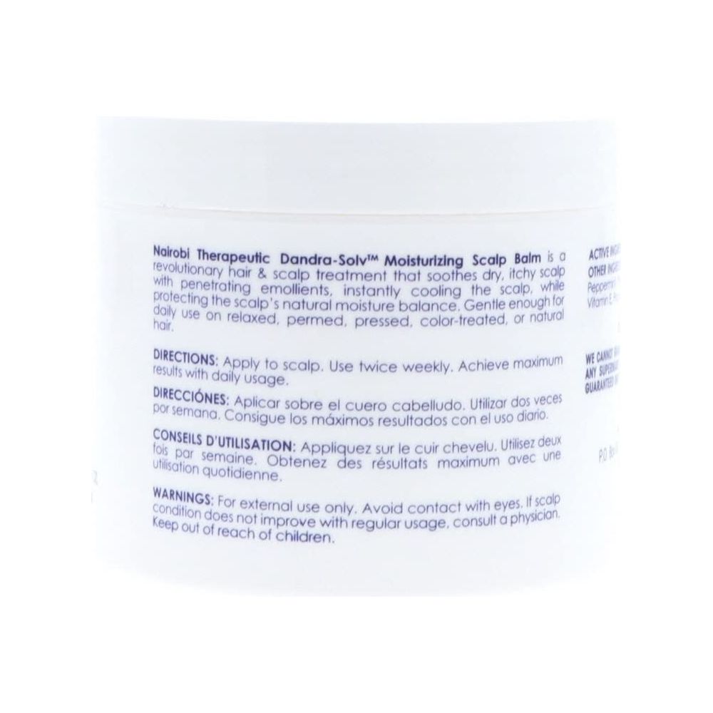 Nairobi Therapeutic Dandra - Solv Moisturizing Scalp Balm 4 oz – Soothe & Hydrate Dry, Irritated Scalp - Beauty Exchange Beauty Supply