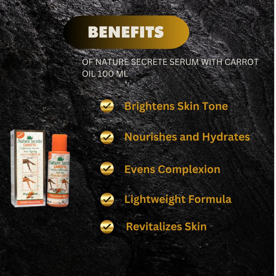Natural Secret Carrot Anti - Aging Serum – 100ml - Beauty Exchange Beauty Supply