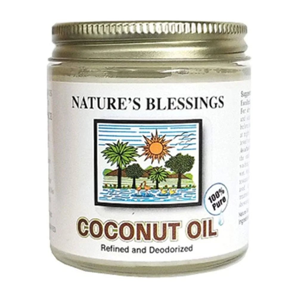 Nature’s Blessings Coconut Oil – Moisturizer for Hair & Skin – 3.7 oz - Beauty Exchange Beauty Supply