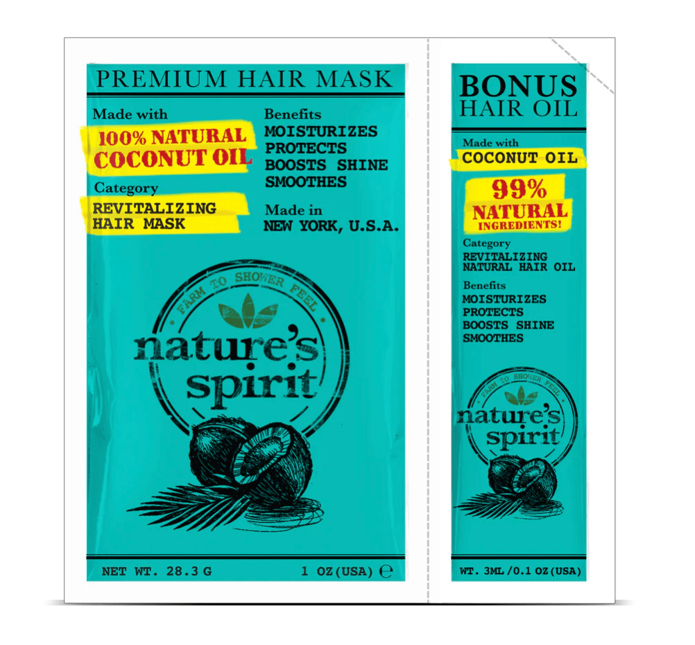 Natures Spirit Coconut Hair Mask & Oil - Beauty Exchange Beauty Supply