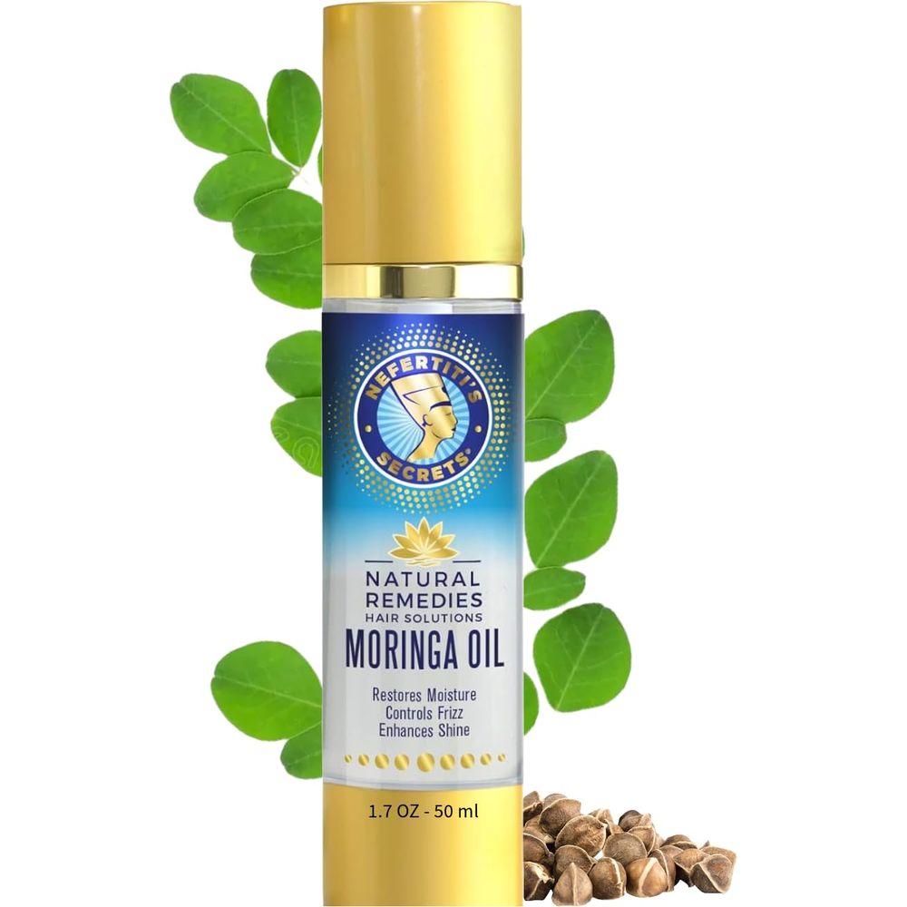 Nefertiti's Secrets Moringa Oil – Nourishing & Multi - Use Hair & Scalp Oil for Shine & Strength – 1.7 oz - Beauty Exchange Beauty Supply