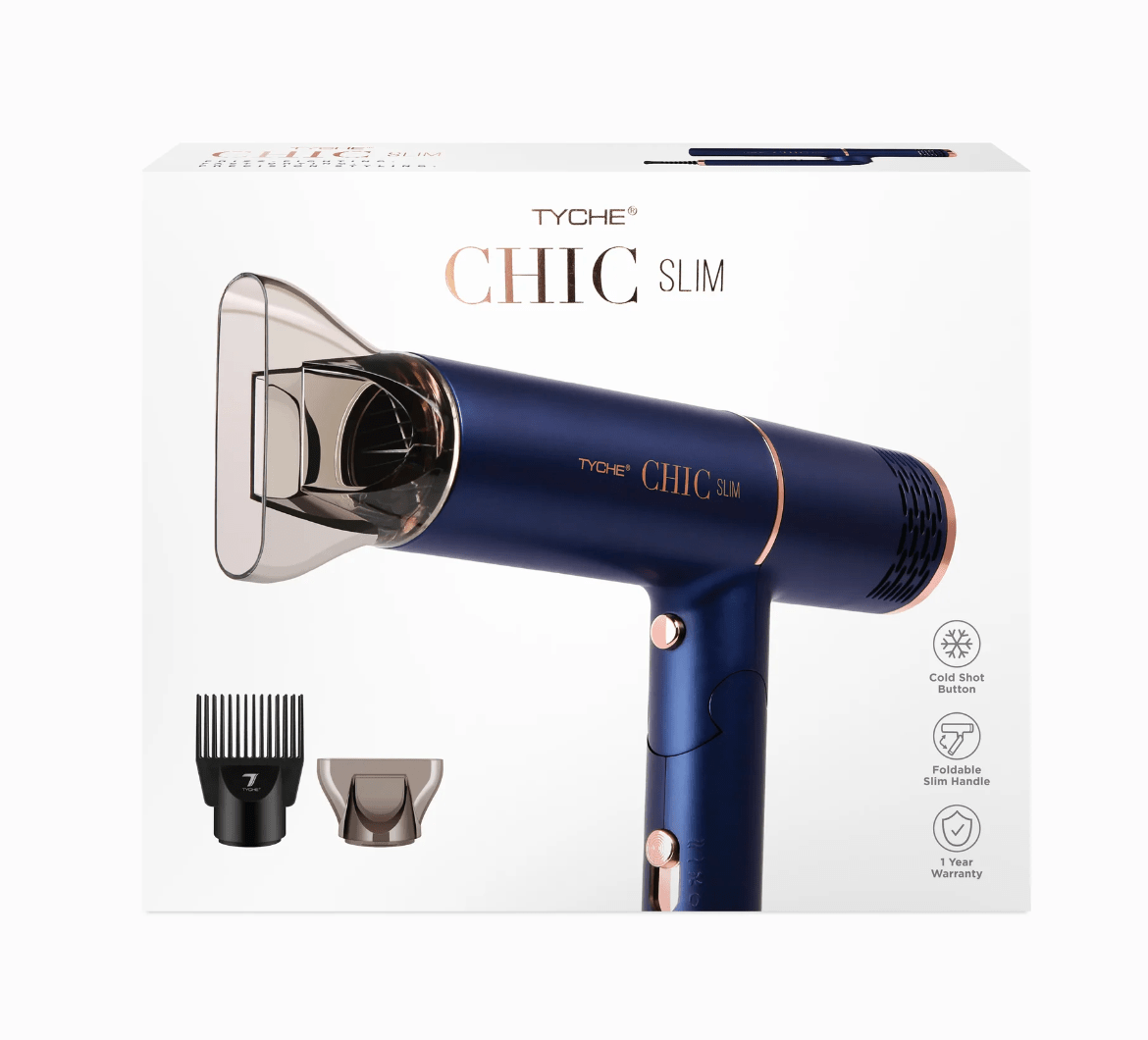 Nicka K New York Chic Slim Foldable Dryer - 2 Attachments - Beauty Exchange Beauty Supply