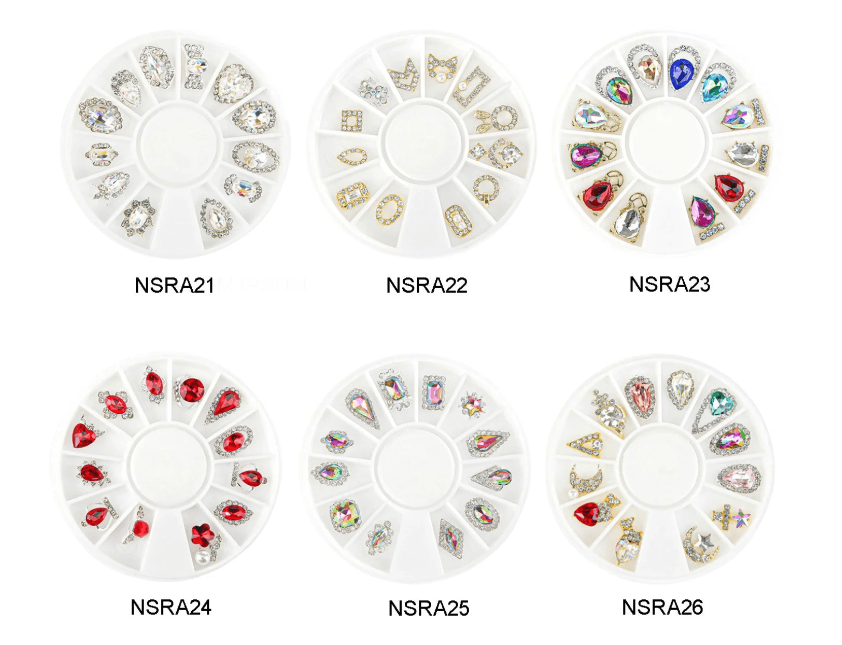 Nicka K New York Nail Art DIY Rhinestone Round Case - Beauty Exchange Beauty Supply