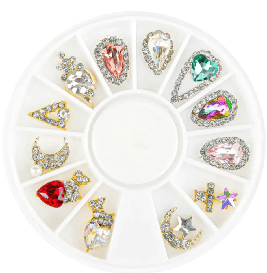 Nicka K New York Nail Art DIY Rhinestone Round Case - Beauty Exchange Beauty Supply