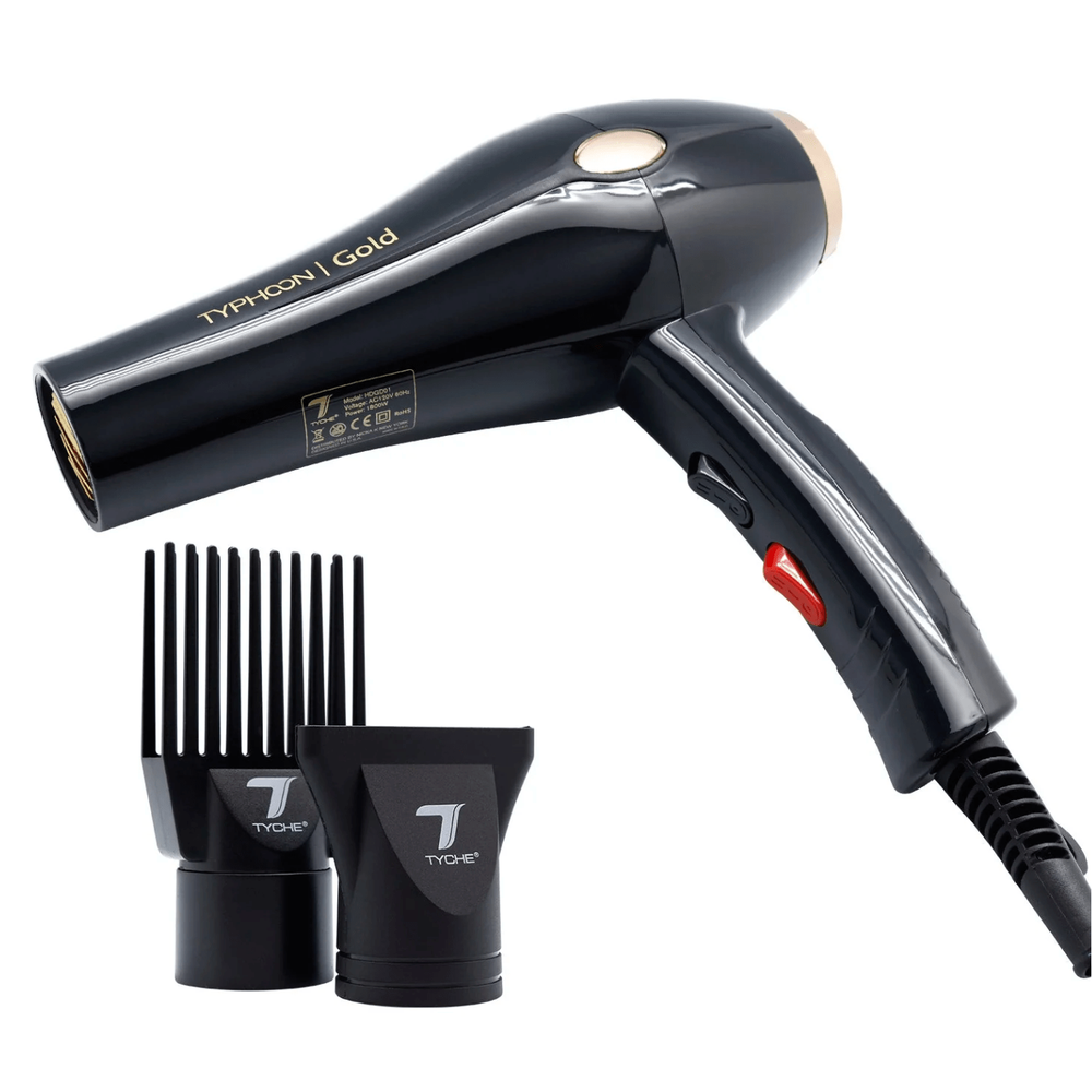 Nicka K New York Tyche Hair Dryer Typhoon - Gold - Beauty Exchange Beauty Supply