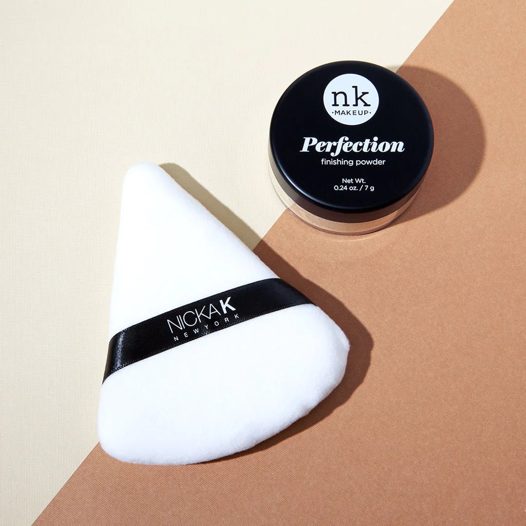 Nicka K Setting & Baking Puff – Triangle Powder - Beauty Exchange Beauty Supply
