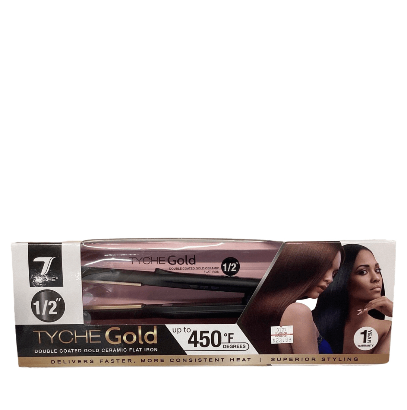 Nicka K Tyche Gold Ceramic Flat Iron – Double Coated Plates - Beauty Exchange Beauty Supply