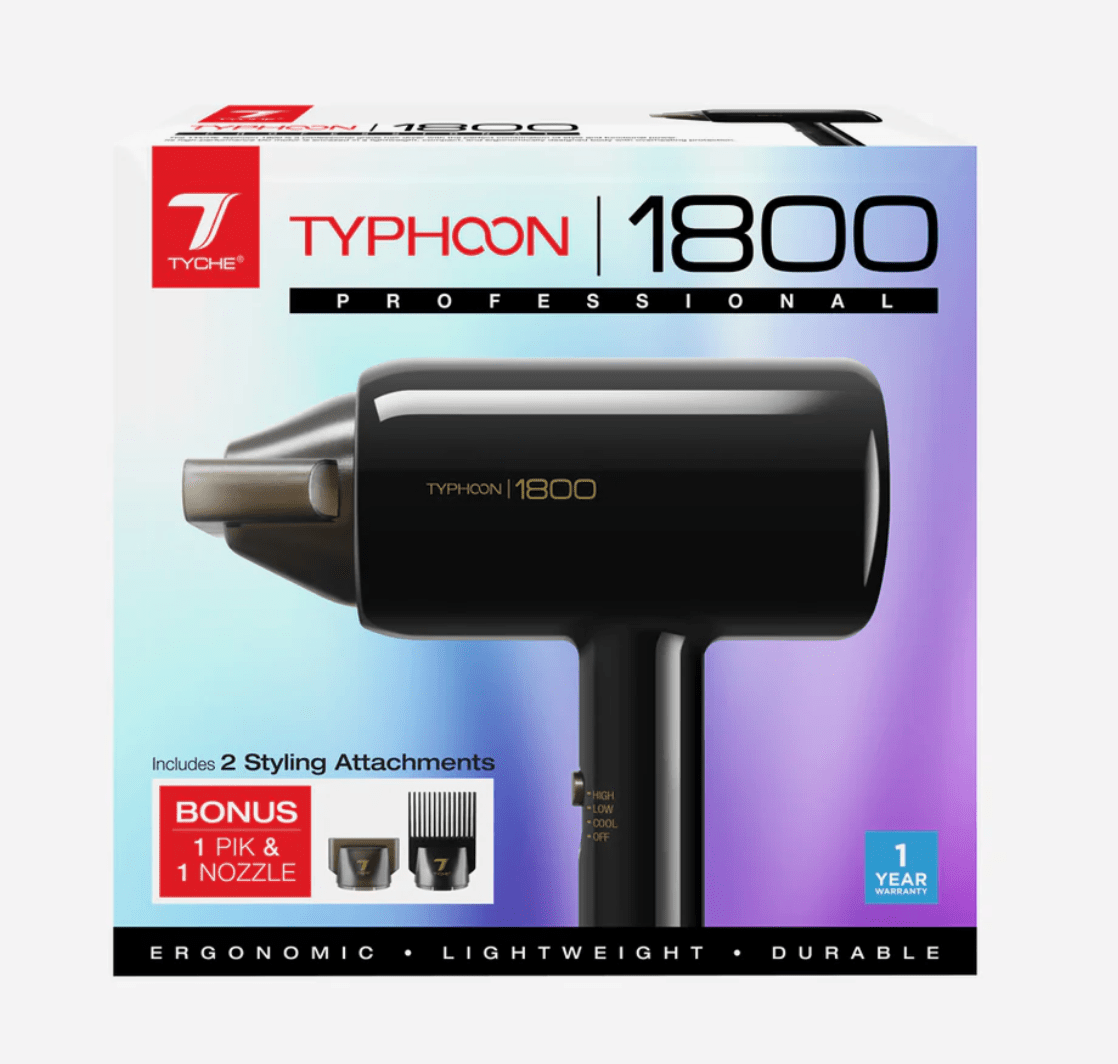 Nicka K Typhoon 1800 Hair Dryer – Compact DC Motor - Beauty Exchange Beauty Supply