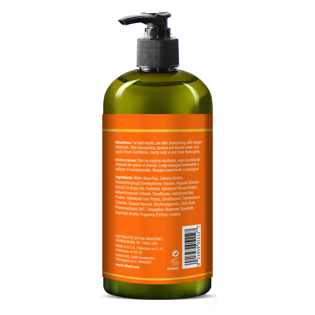 Difeel Argan Hydrating Shampoo & Conditioner – 33.8 oz