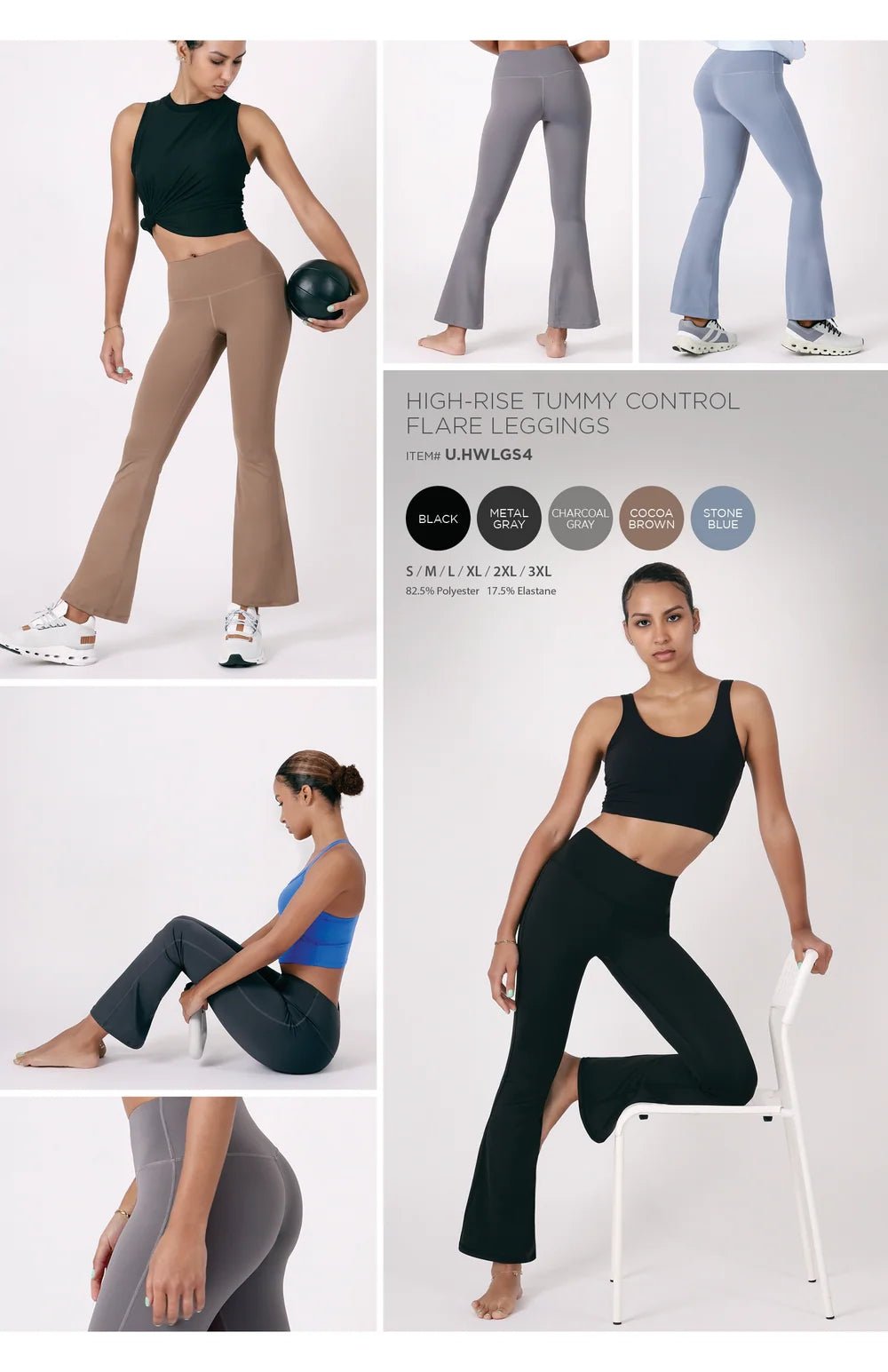 NUEE New York High-Rise Tummy Control Flare Leggings - Beauty Exchange Beauty Supply