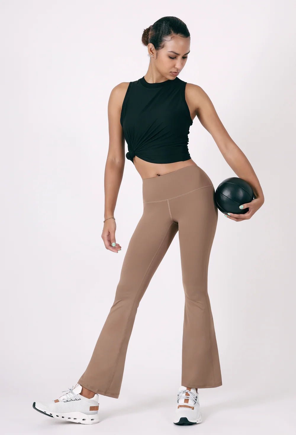 NUEE New York High-Rise Tummy Control Flare Leggings - Beauty Exchange Beauty Supply