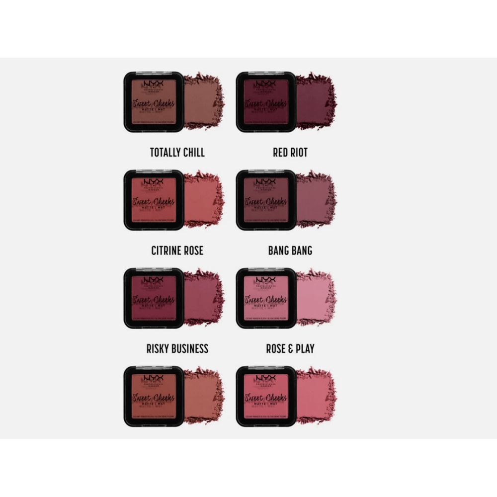NYX Sweet Cheeks Creamy Powder Blush Matte – Rosa, Lila Für Natürlichen Wangen-Touch