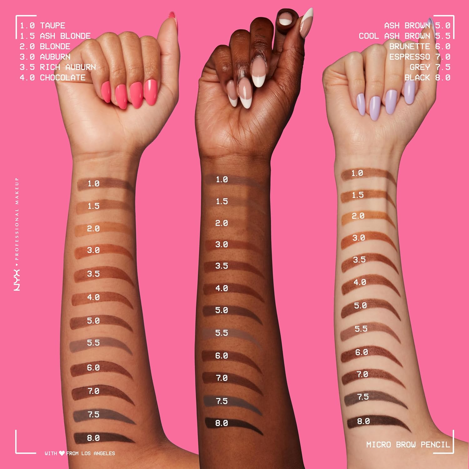 NYX Micro Brow Pencil – 12 Shades - Beauty Exchange Beauty Supply