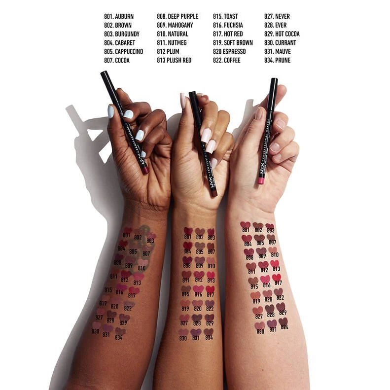 NYX Slim Lip Liner Pencil – 40+ Shades - Beauty Exchange Beauty Supply