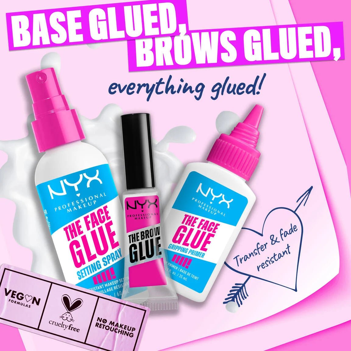 NYX The Face Glue Primer & Setting Spray Duo - Beauty Exchange Beauty Supply