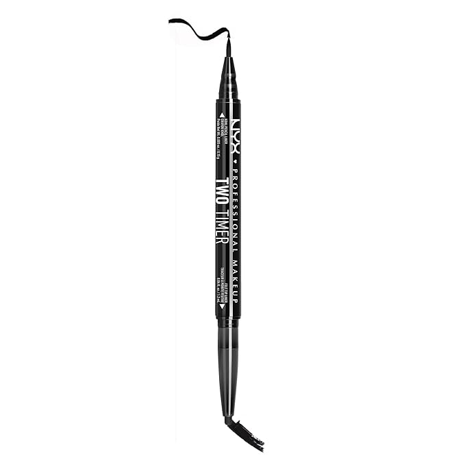 NYX Two - Timer Dual Ended Eyeliner - Jet Black - Beauty Exchange Beauty Supply