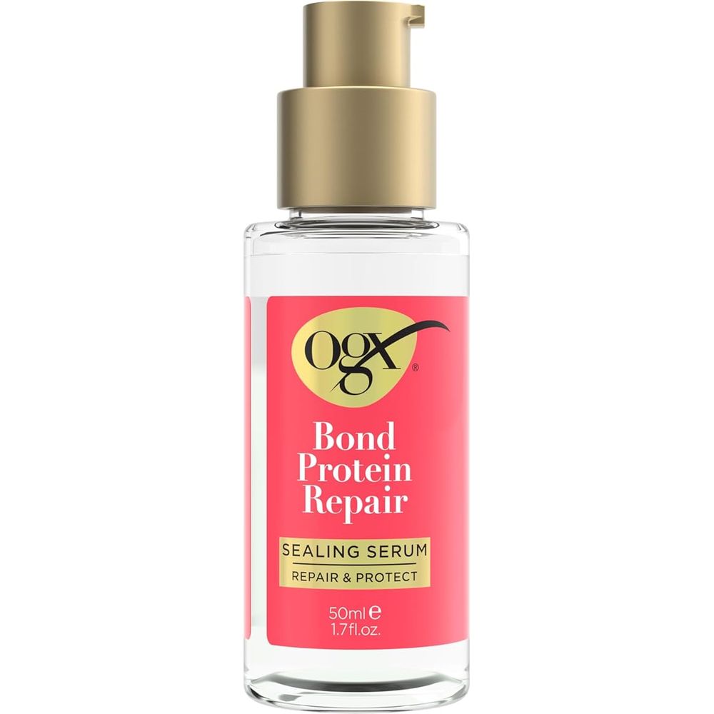 OGX Repair & Protect Bond Protein Sealing Hair Serum – Smooths, Strengthens & Revitalizes Damaged Hair – 1.7 fl oz - Beauty Exchange Beauty Supply