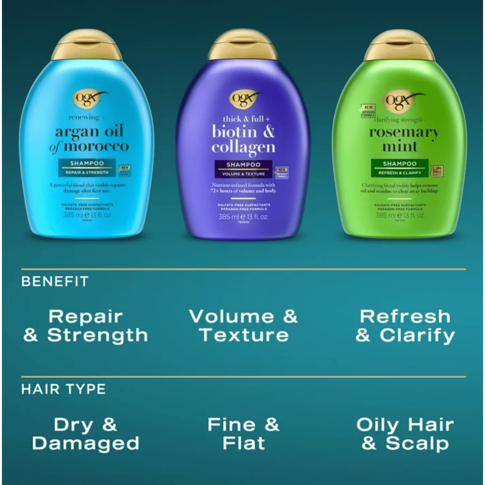 OGX Shampoo & Conditioner Duo – 13 oz - Beauty Exchange Beauty Supply