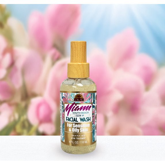 OKAY Miami South Beach Anti‑Acne Facial Wash 4 oz - Beauty Exchange Beauty Supply