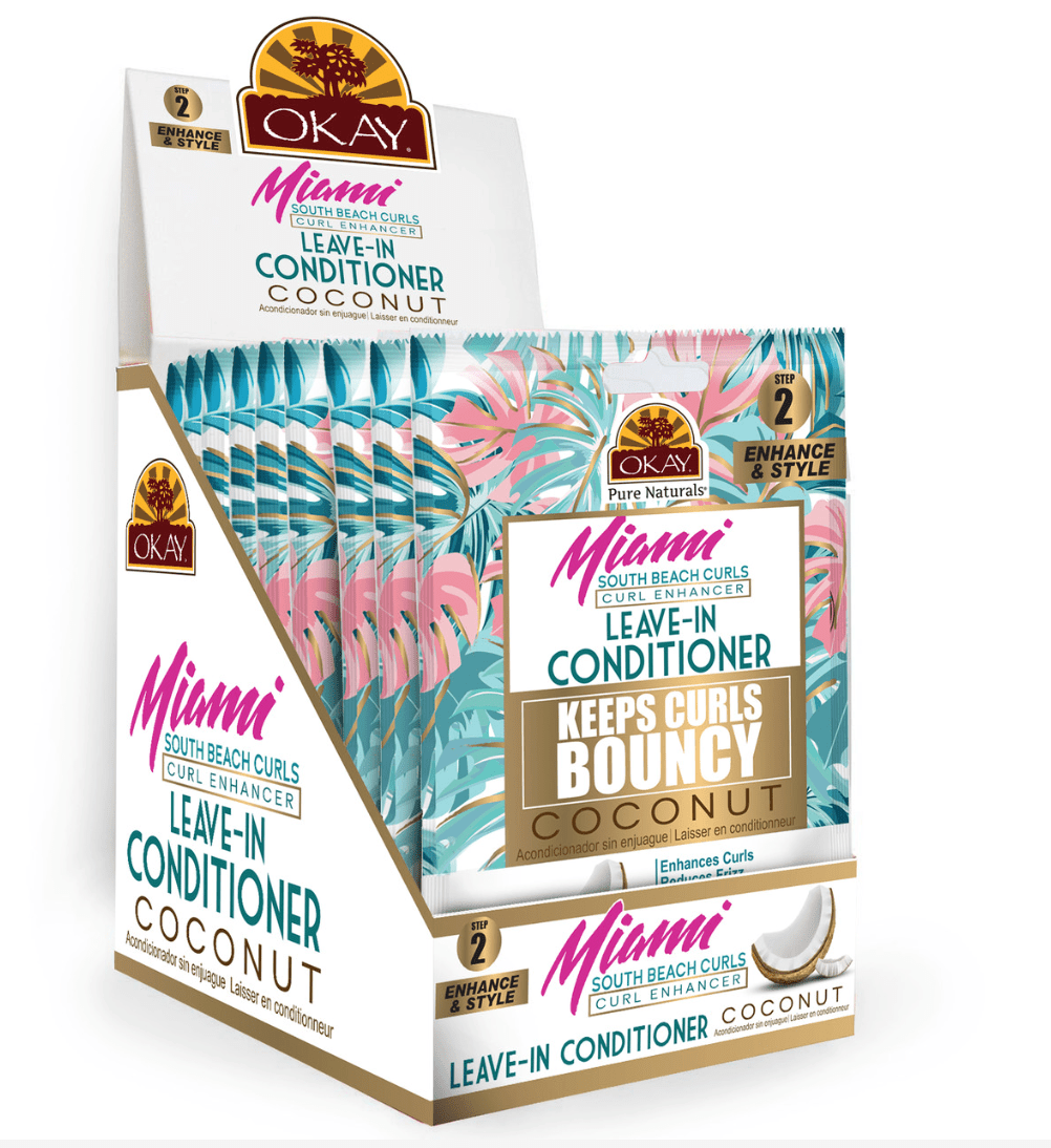 OKAY Miami South Beach Leave - In Conditioner - 1.25 oz - Beauty Exchange Beauty Supply