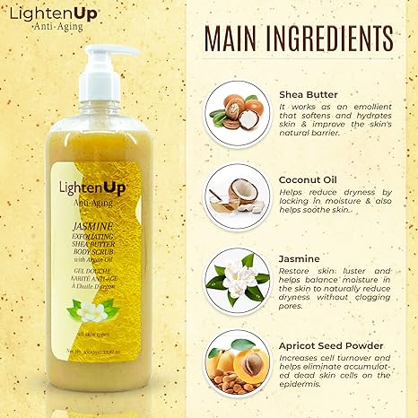 Omic LightenUp Anti - Aging Jasmine Shower Gel – 1000 ml - Beauty Exchange Beauty Supply