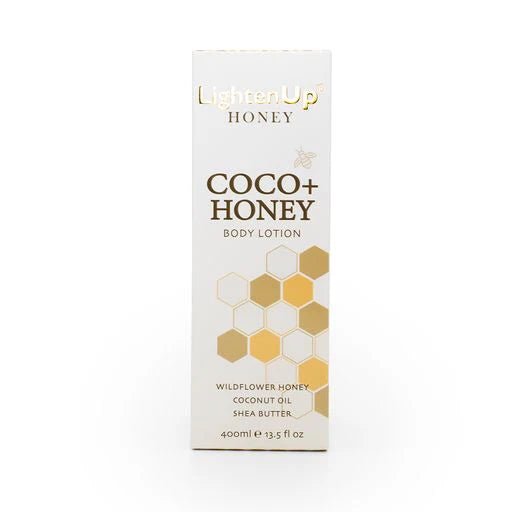 Omic LightenUp Honey Coco+ Honey Body Lotion (with Airless Pump) – 400 ml - Beauty Exchange Beauty Supply