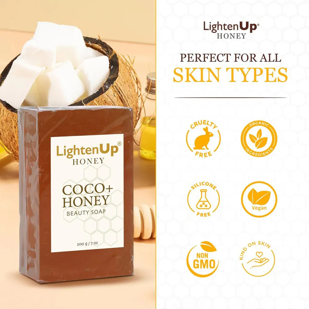 Omic LightenUp Honey Soap – 200 g - Beauty Exchange Beauty Supply