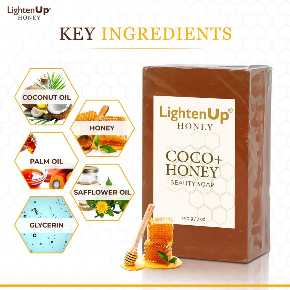 Omic LightenUp Honey Soap – 200 g - Beauty Exchange Beauty Supply