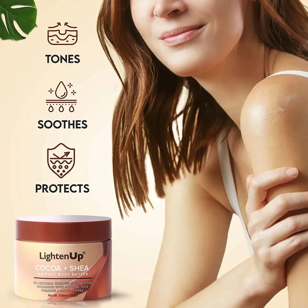 Omic LightenUp PLUS Coco + Shea Body Butter - 300 ml - Beauty Exchange Beauty Supply