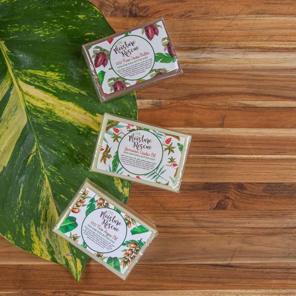 Omic Moisture Rescue Shea Butter Soap with Argan Oil – 125g - Beauty Exchange Beauty Supply