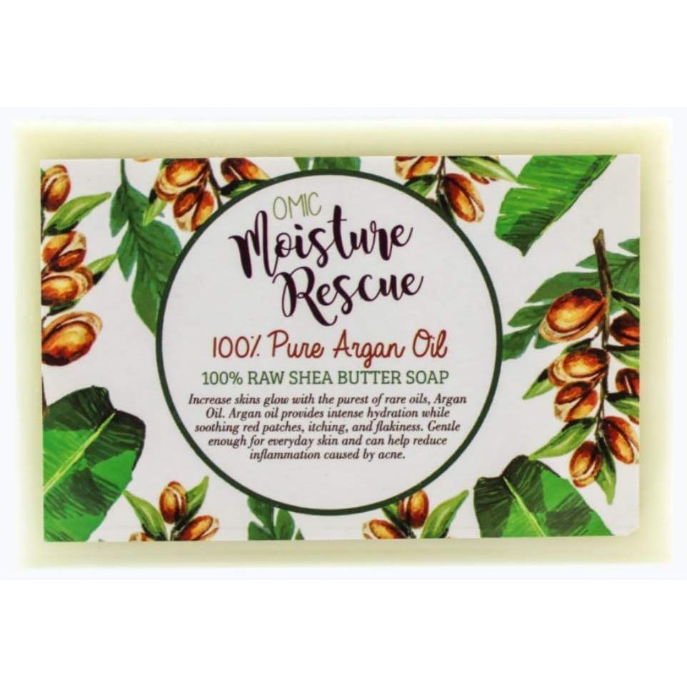 Omic Moisture Rescue Shea Butter Soap with Argan Oil – 125g - Beauty Exchange Beauty Supply