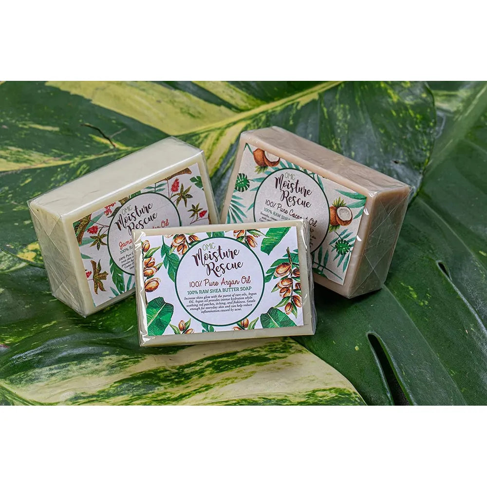 Omic Moisture Rescue Shea Butter Soap with Castor Oil – 125g - Beauty Exchange Beauty Supply