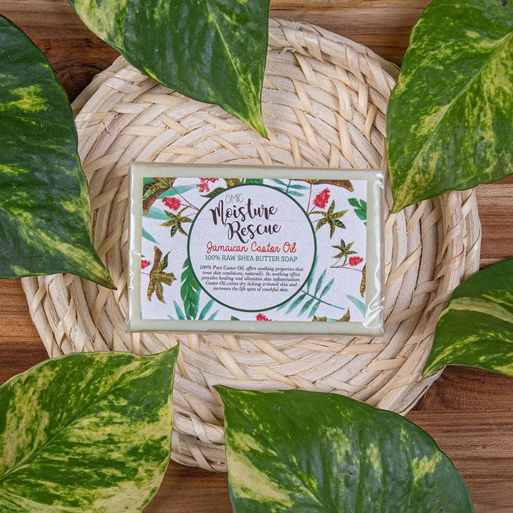 Omic Moisture Rescue Shea Butter Soap with Castor Oil – 125g - Beauty Exchange Beauty Supply