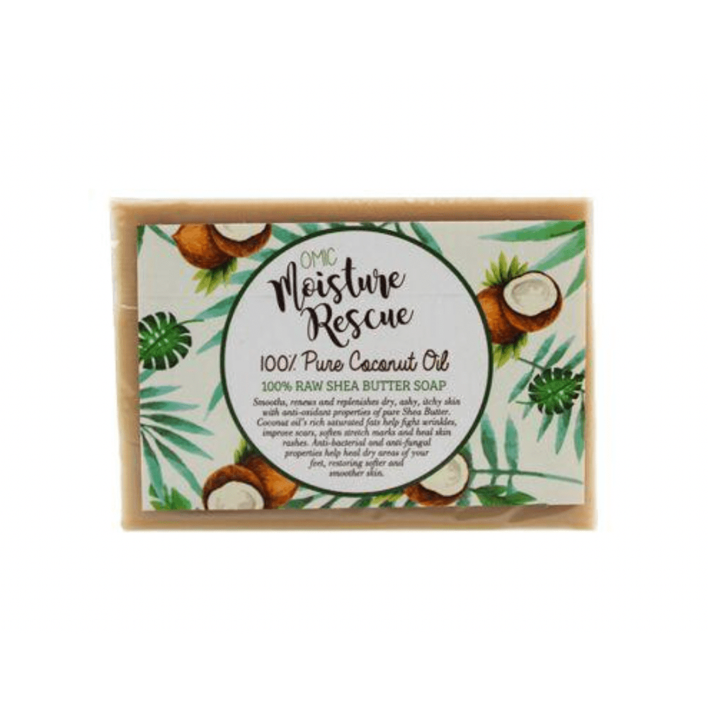 Omic Moisture Rescue Shea Butter Soap with Coconut Oil – 125g - Beauty Exchange Beauty Supply