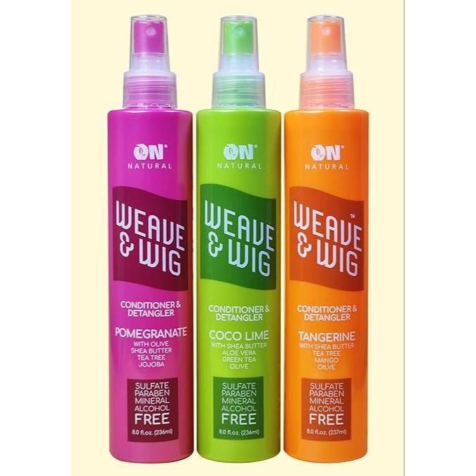 On Organic Premium Oil - Free Weave & Wig Spray – Pomegranate, Tangerine, Coco Lime – 8 fl oz - Beauty Exchange Beauty Supply