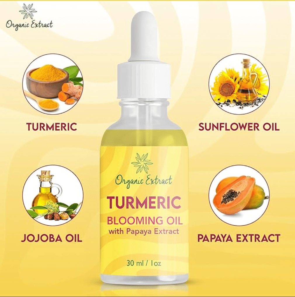 Organic Extract Turmeric Blooming Oil - 1oz - Beauty Exchange Beauty Supply