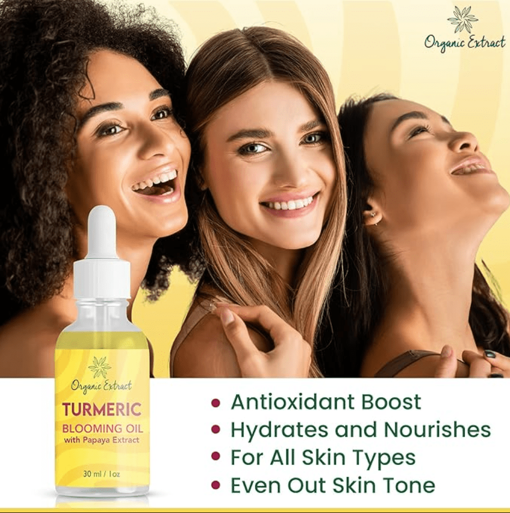 Organic Extract Turmeric Blooming Oil - 1oz - Beauty Exchange Beauty Supply