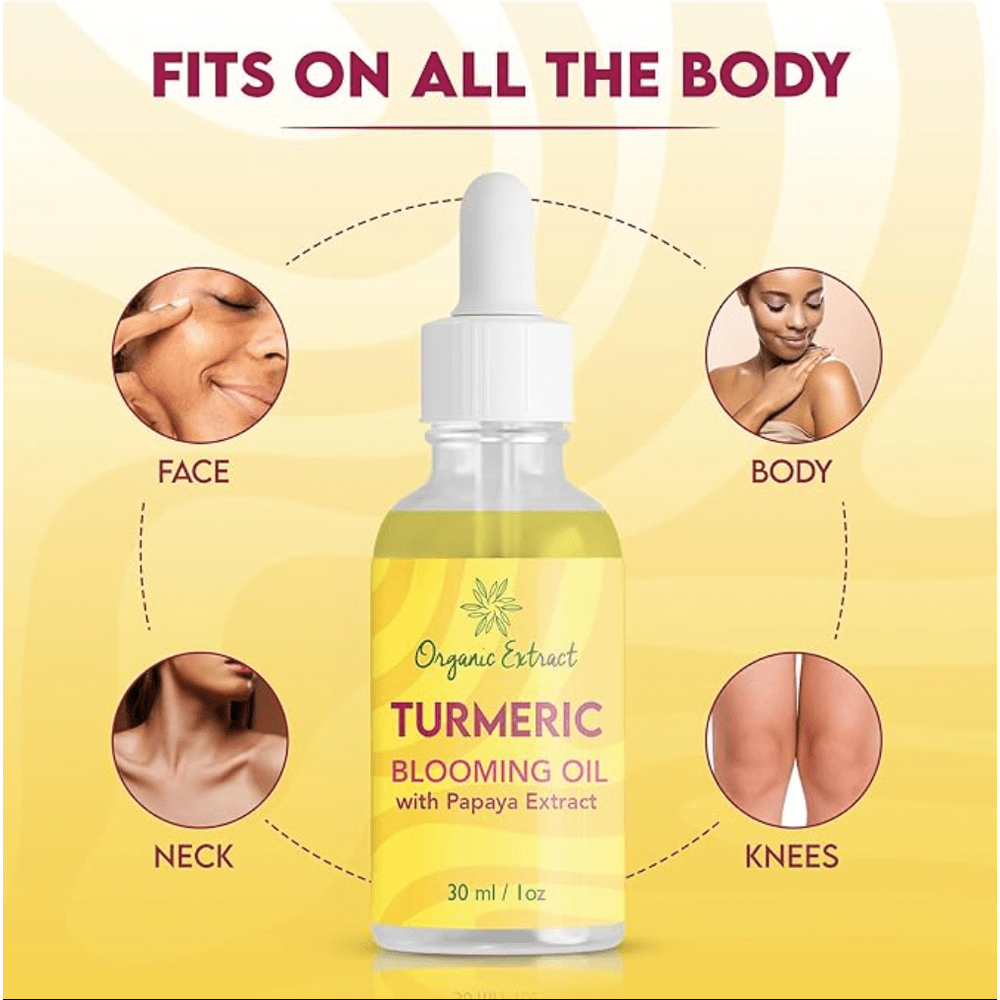 Organic Extract Turmeric Blooming Oil - 1oz - Beauty Exchange Beauty Supply